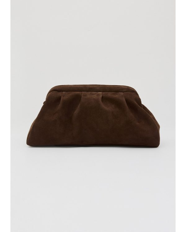 Dimi suede clutch bag - Leather Twist