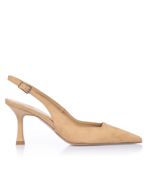 Suede slingback heels -Sante Shoes