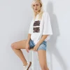 T-shirt with floral print - Access Fashion