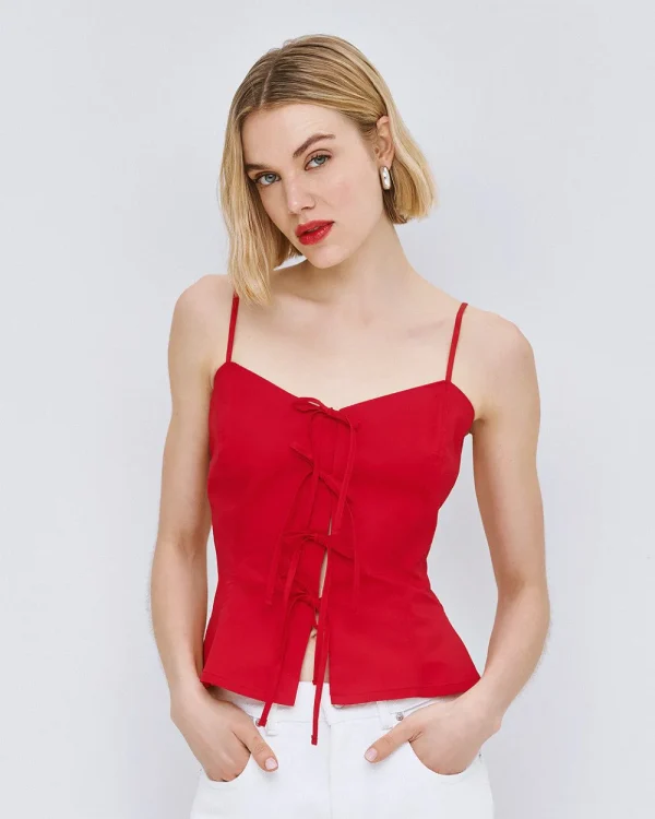 Peplum top with ties
- Access Fashion