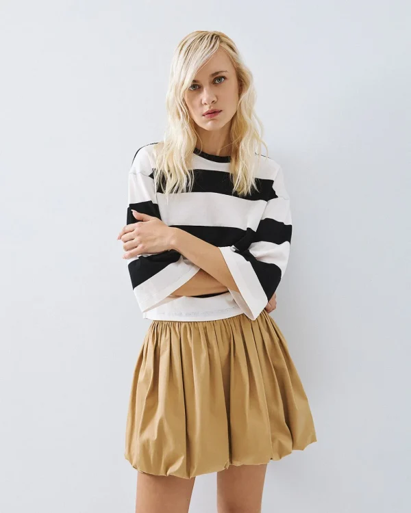 Striped blouse with wide sleeves - Access Fashion