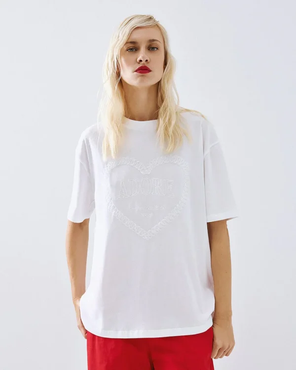 T-shirt with embroidery - Access Fashion