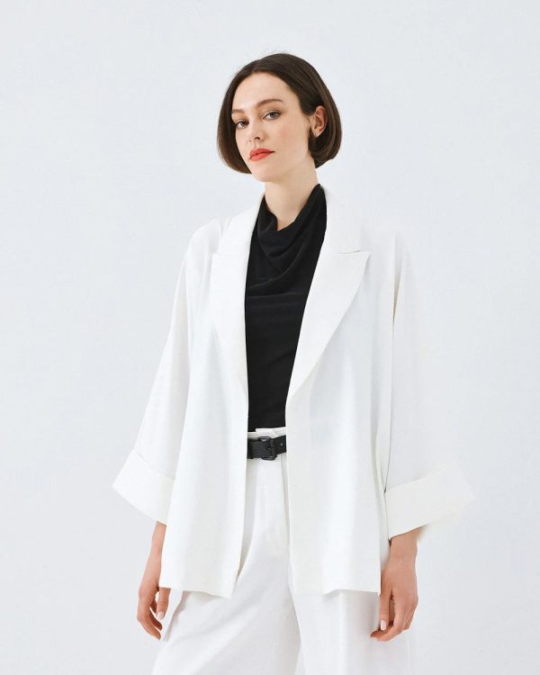 Oversized blazer without buttons - Access Fashion