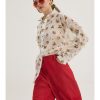 Cherry print sheer button shirt - Innocent