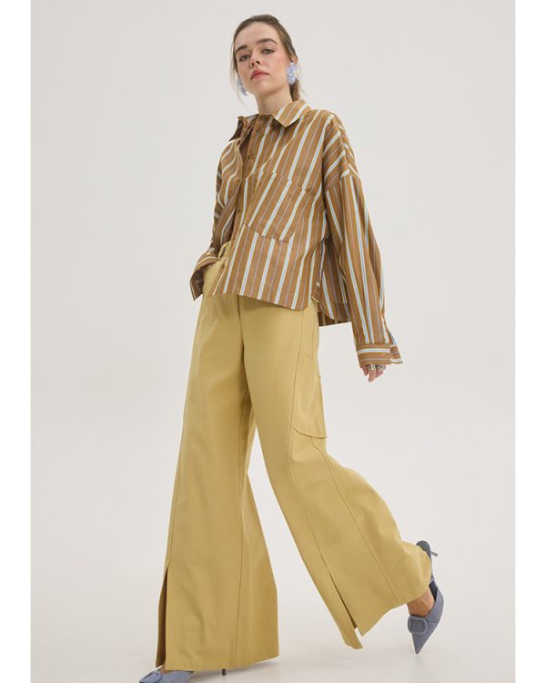 Striped oversized cotton shirt - Innocent