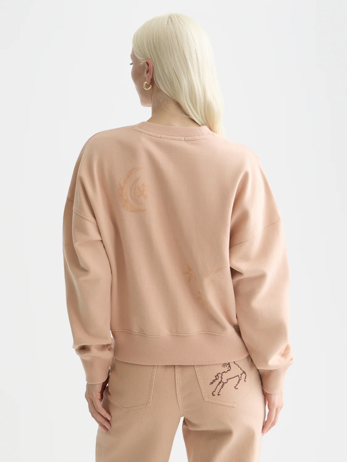 Brouska - SQS26-U9E01114T Relaxed flock print sweatshirt - Scotch & Soda - Image 4