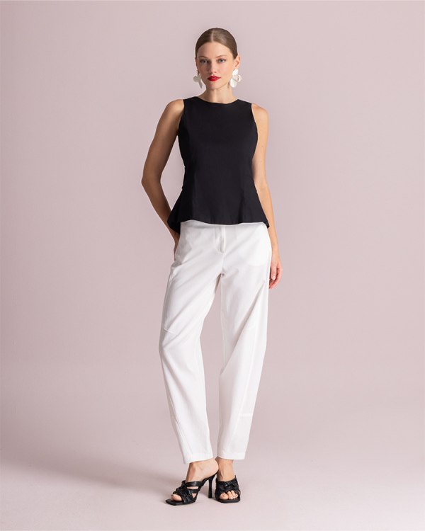 Open-back bow detail blouse - Moutaki