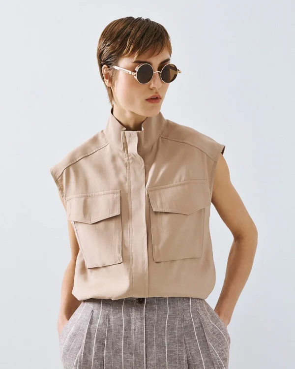 Vest with pockets - Access Fashion