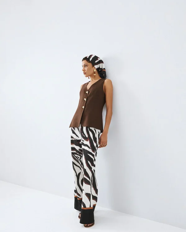 Top-vest with metallic buttons - Access Fashion