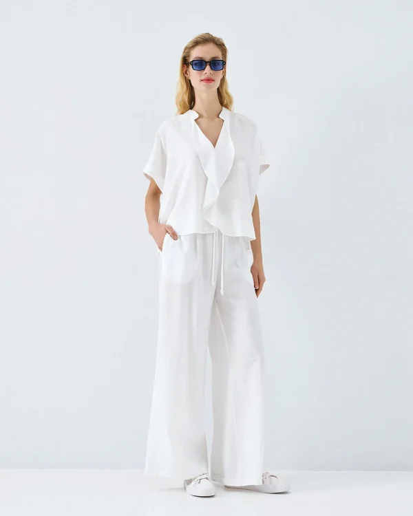 Blouse with a crinkled texture - Access Fashion