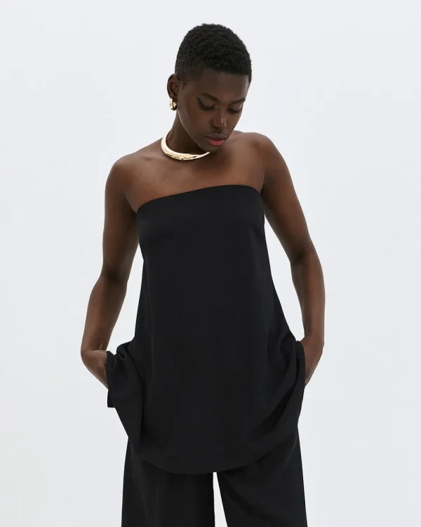 Strapless flowy top - Access Fashion