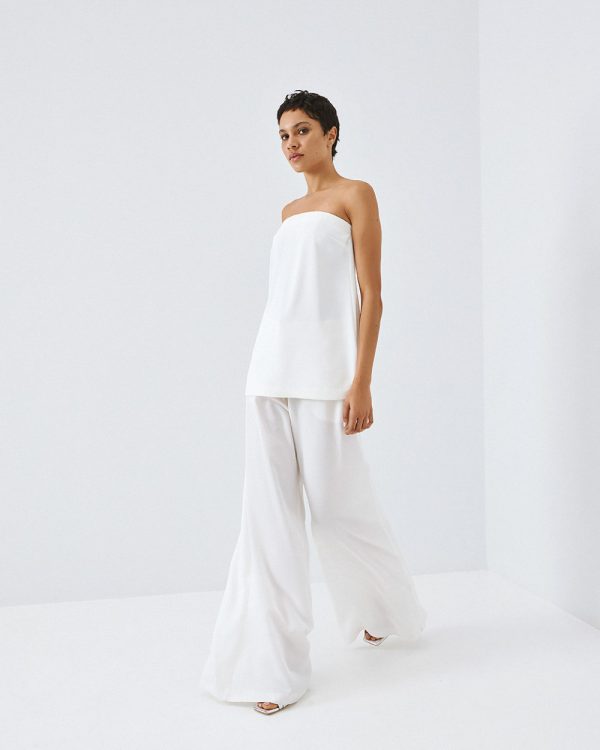 Strapless flowy top - Access Fashion