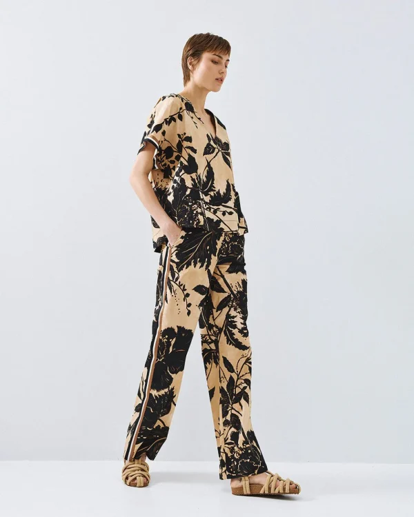 Printed short-sleeve blouse - Access Fashion