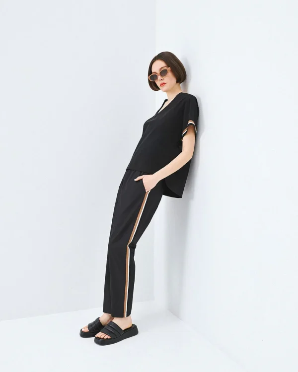 Pants with side stripe detail - Access Fashion