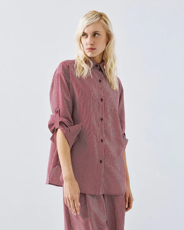 Striped relaxed-fit shirt - Access Fashion