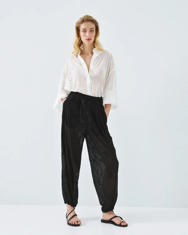 Broderie relaxed fit shirt - Access Fashion