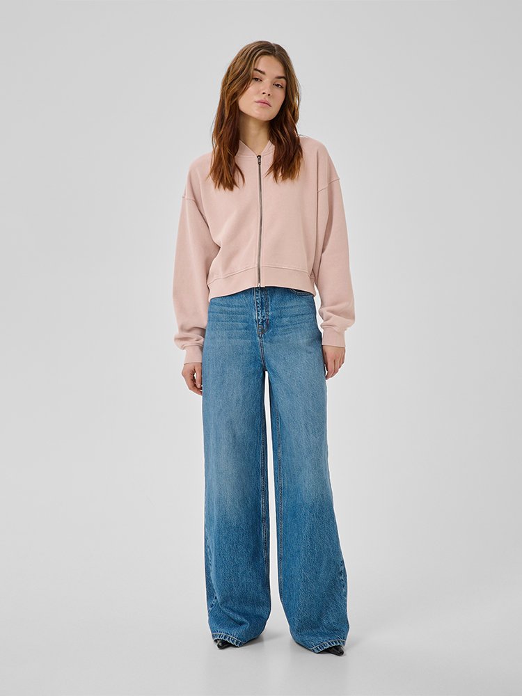 Brouska - MES26-5247 MetaMW short sweat jacket - My Essential Wardrobe