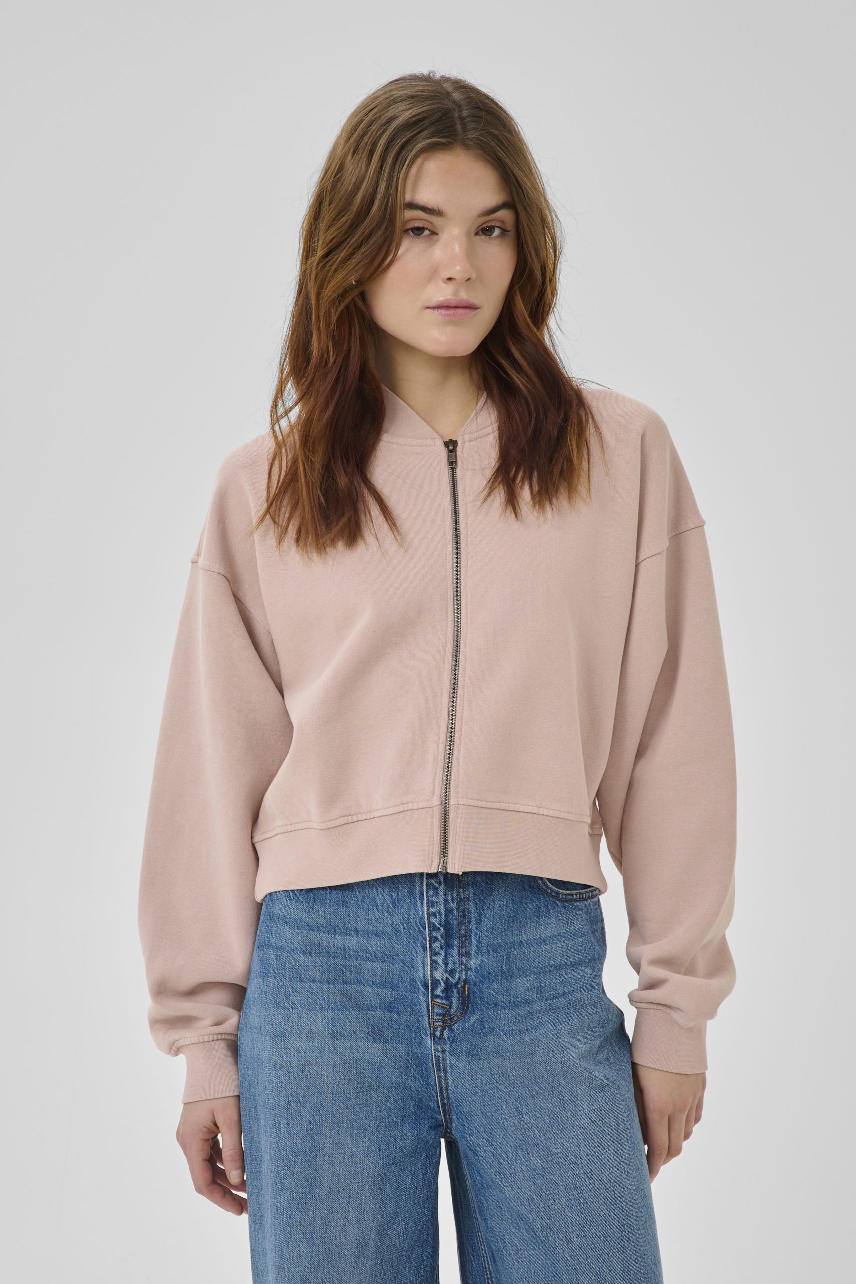 Brouska - MES26-5247 MetaMW short sweat jacket - My Essential Wardrobe - Image 3