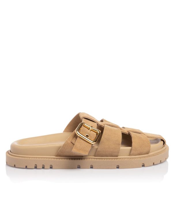 Suede fisherman flatforms - Sante Shoes