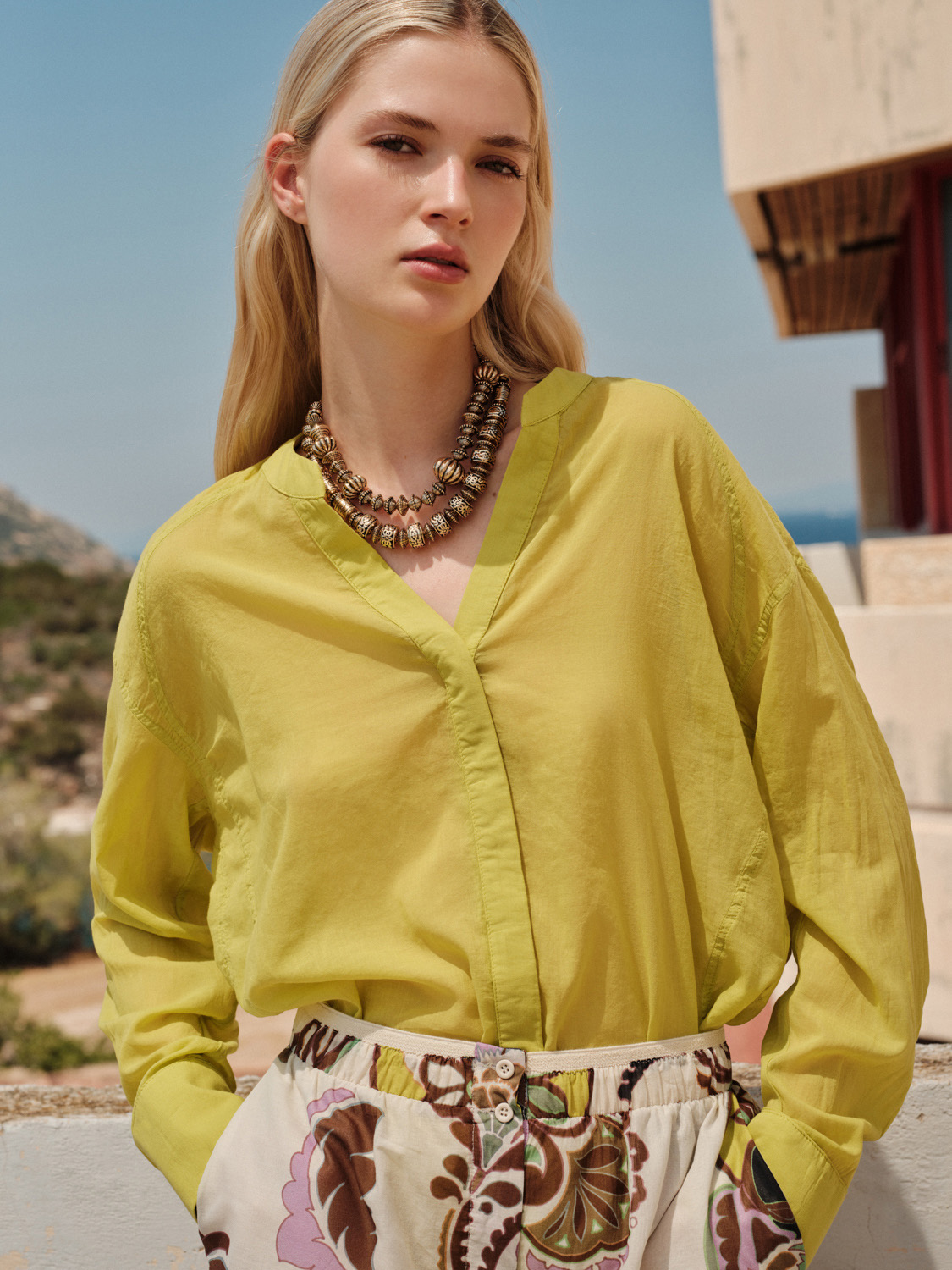 Brouska - DES26-028G Palm shirt - Devotion Twins