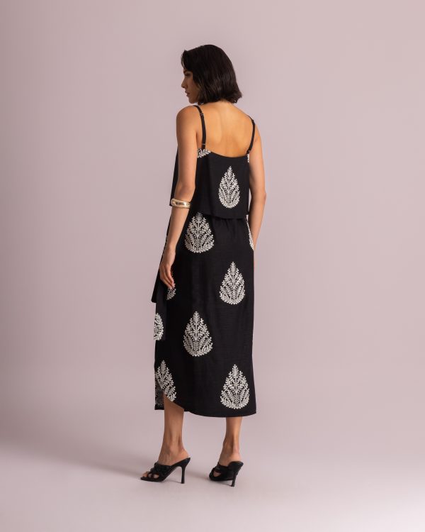 Alternative view of Printed strappy crop top - Moutaki