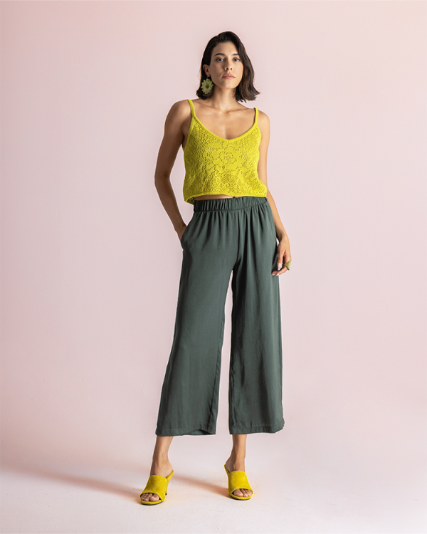 Relaxed wide-leg culottes - Moutaki