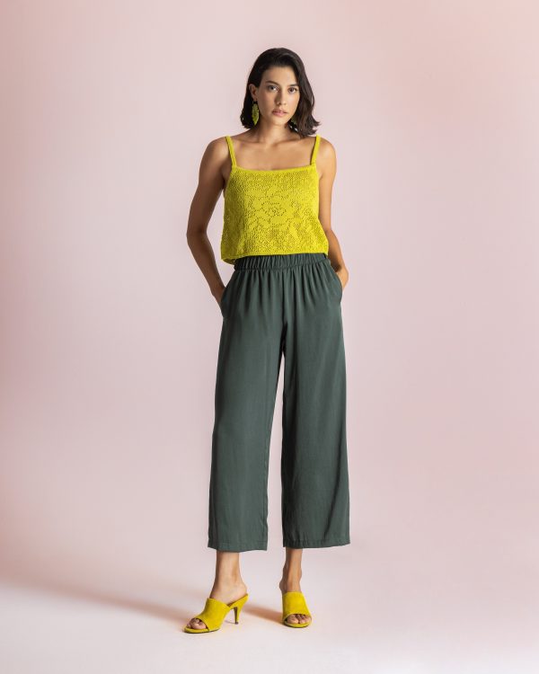 Alternative view of Relaxed wide-leg culottes - Moutaki