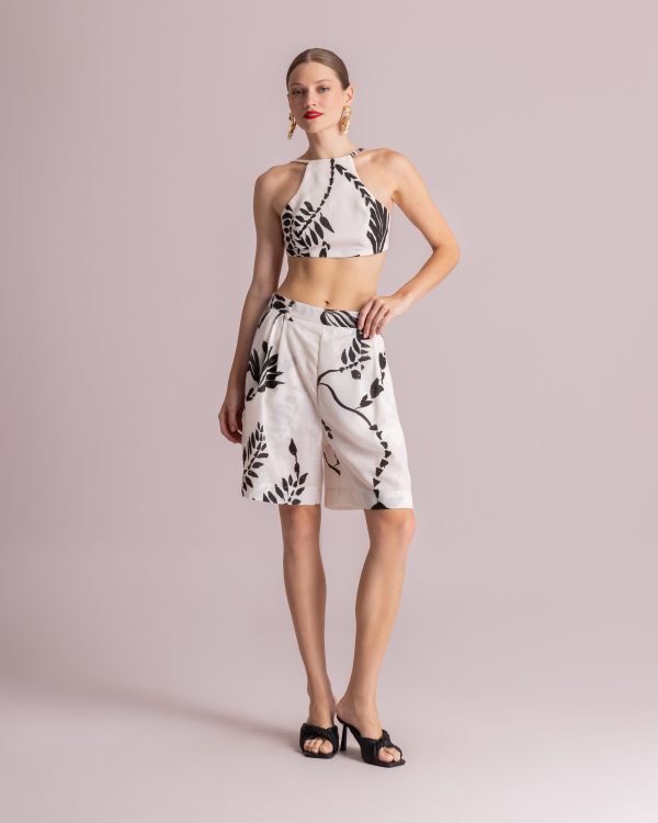 Alternative view of Tailored printed shorts - Moutaki