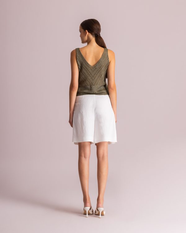 Alternative view of Tailored high-waist shorts - Moutaki