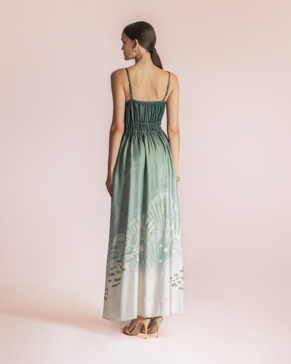 Alternative view of Ombre smocked maxi dress - Moutaki