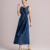 Maxi dress with side tie detail - Moutaki