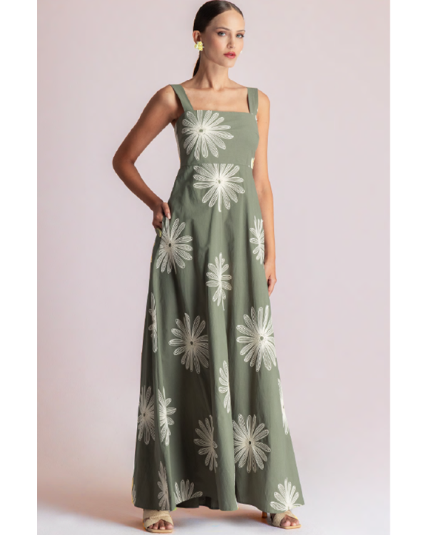 Printed floral maxi dress - Moutaki