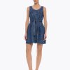 Ringing denim dress - 4Tailors