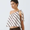 One-shoulder tie top - Access Fashion