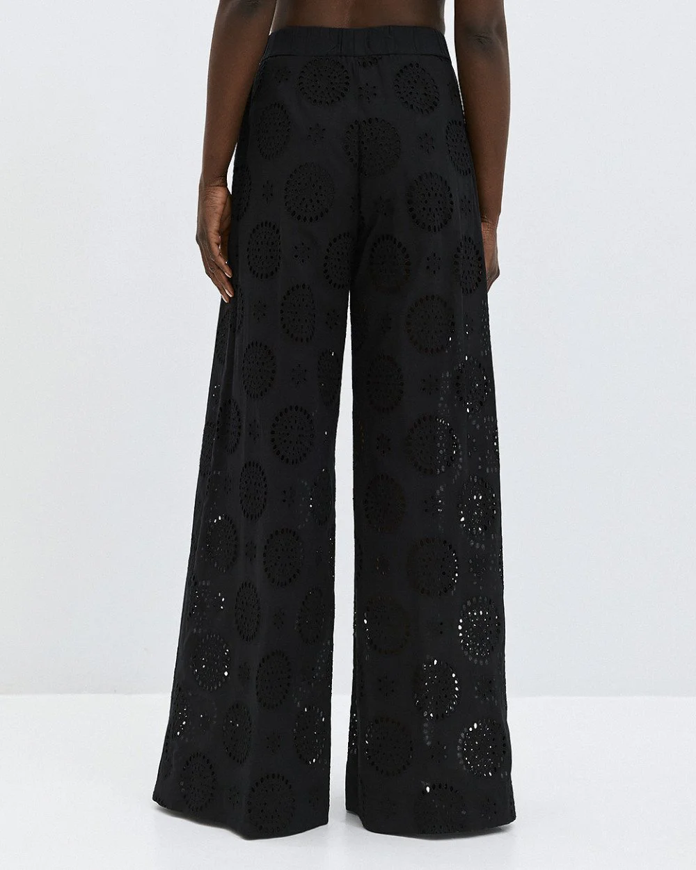 Brouska - S26-5105-0313 Wide-leg broderie pants - Access Fashion - Image 4