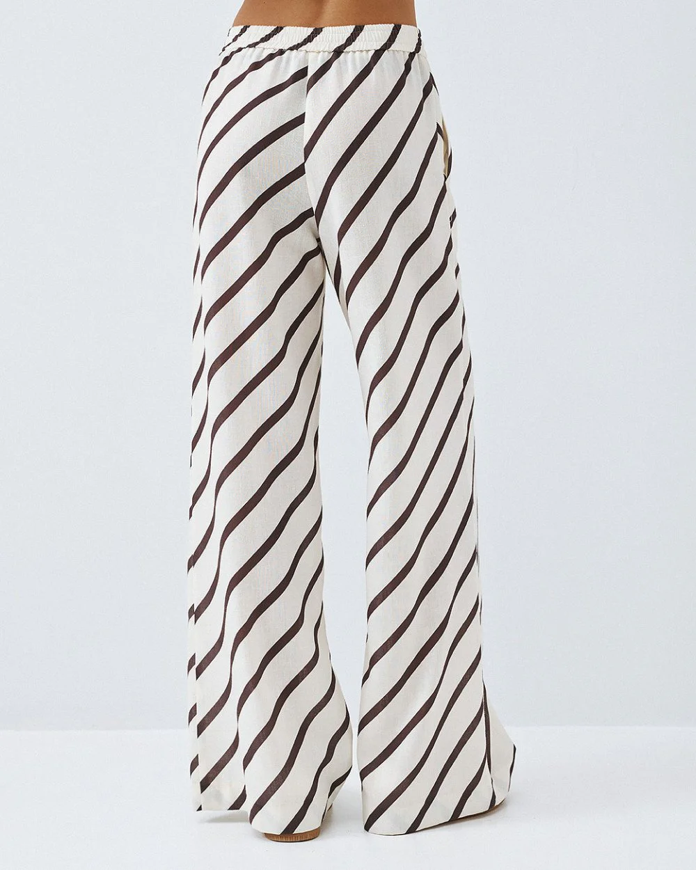 Brouska - S26-5106-0067 Striped pants with elastic waist - Access Fashion - Image 3