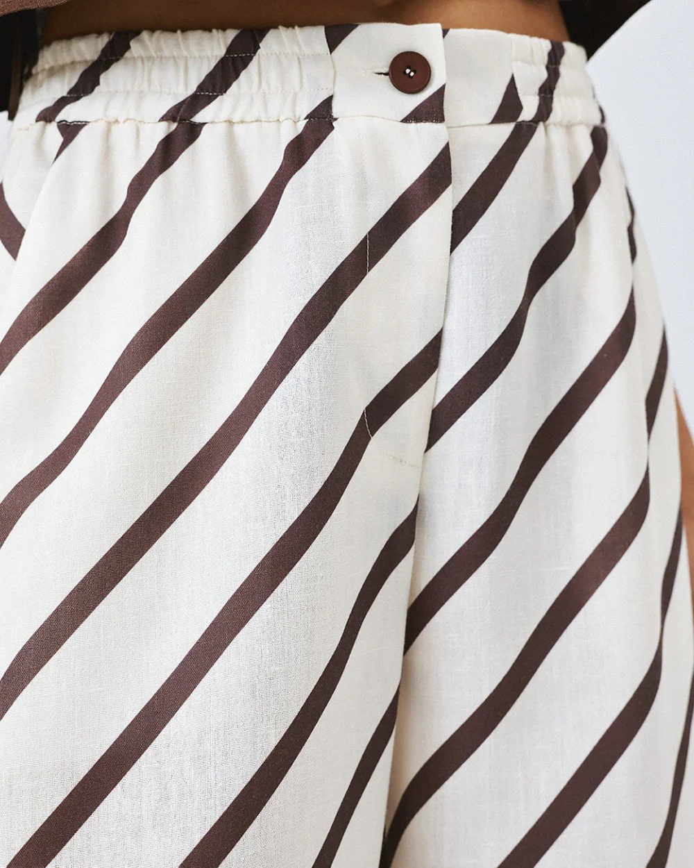 Brouska - S26-5106-0067 Striped pants with elastic waist - Access Fashion - Image 4