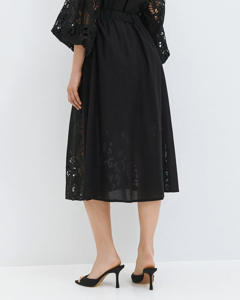 Brouska - S26-6032-678 Midi broderie skirt - Access Fashion - Image 4