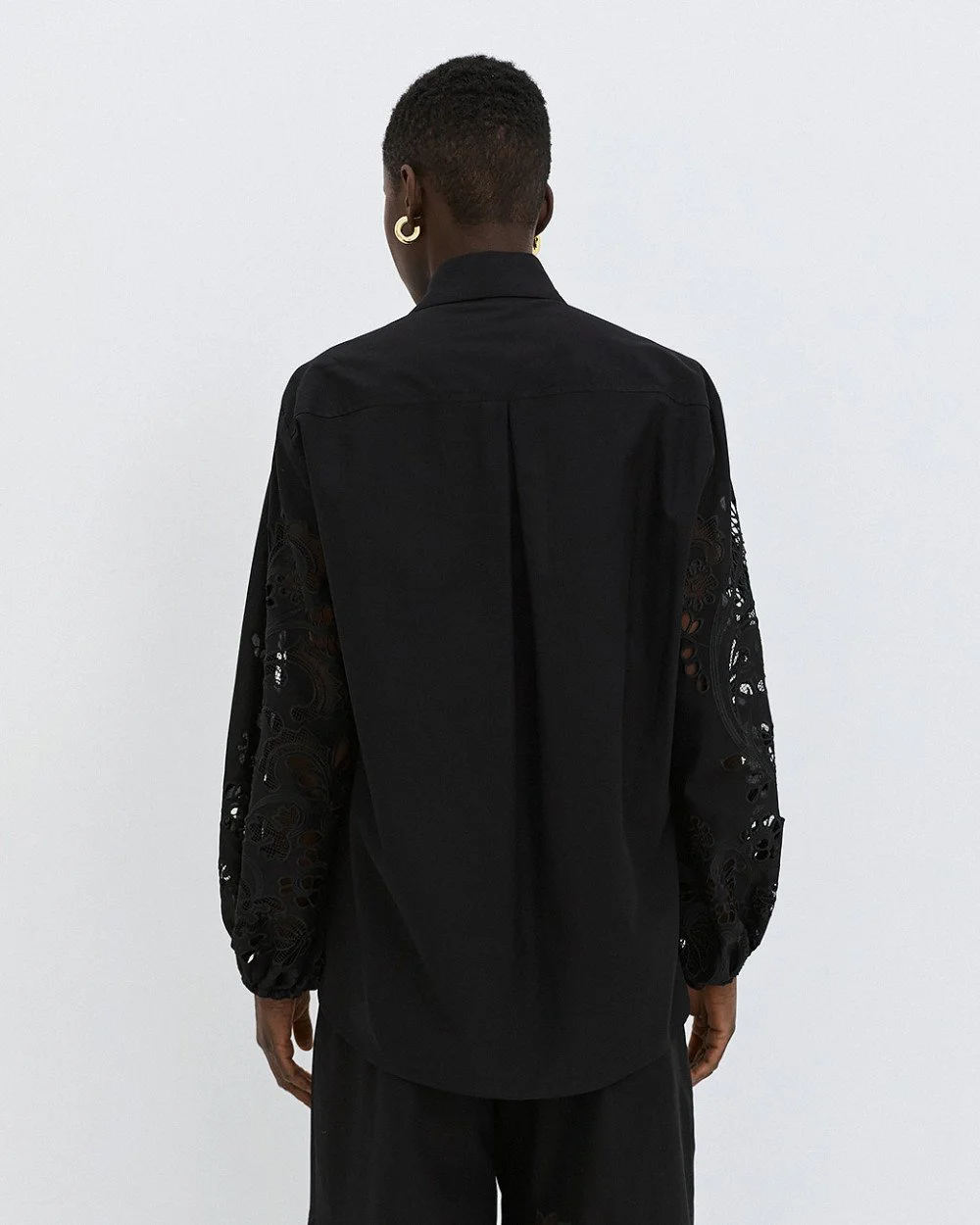 Brouska - S26-7039-678 Shirt with broderie sleeves - Access Fashion - Image 3