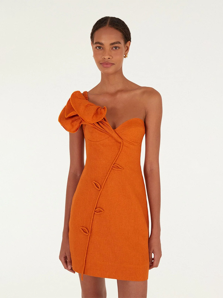 Brouska - FRS26-347774 Flower mini dress - Farm Rio