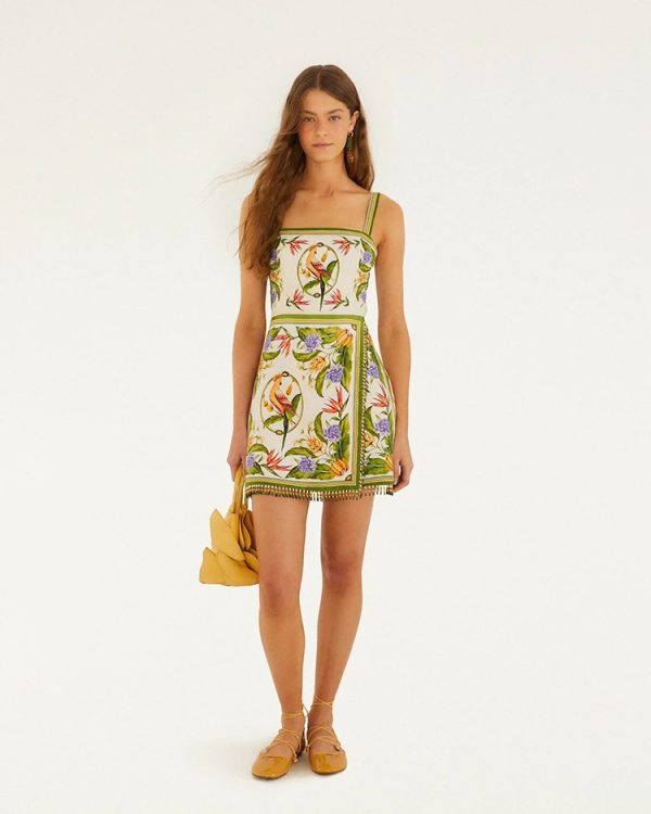 Tropical scarf mini dress - Farm Rio