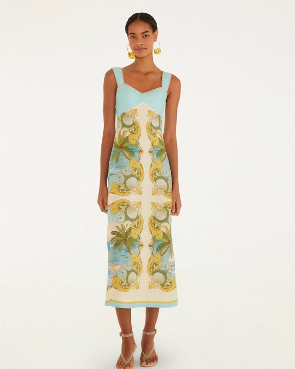Royal sea maxi dress - Farm Rio