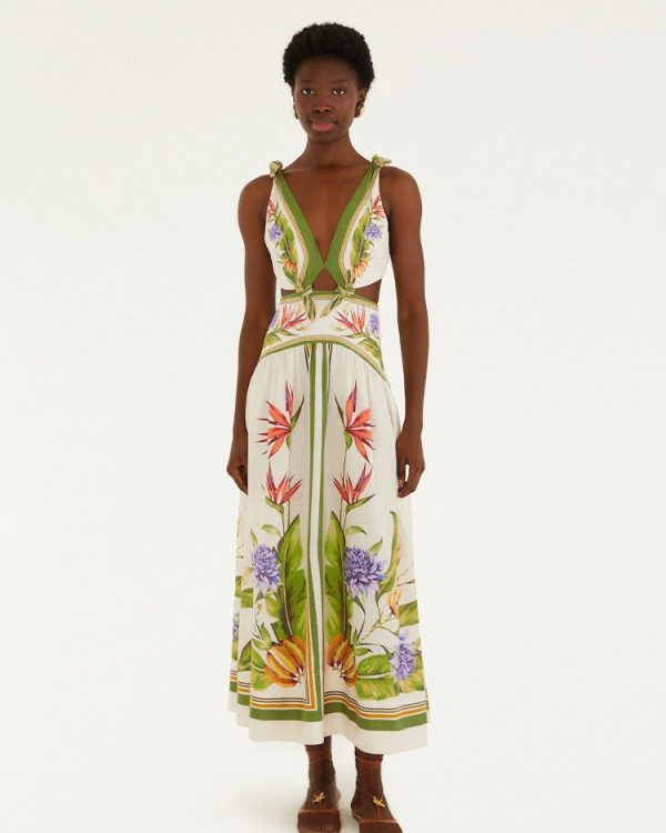 Tropical scarf maxi dress - Farm Rio