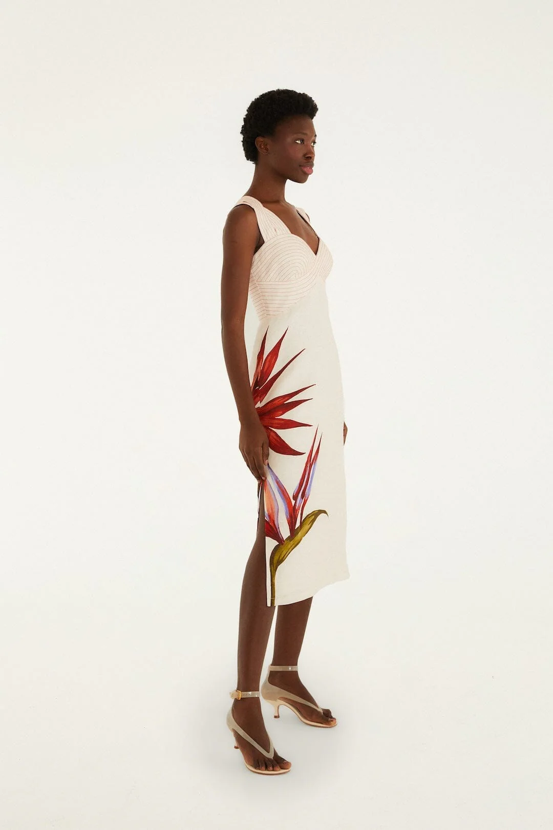 Brouska - FRS26-349090 Strelitzia midi dress - Farm Rio - Image 4