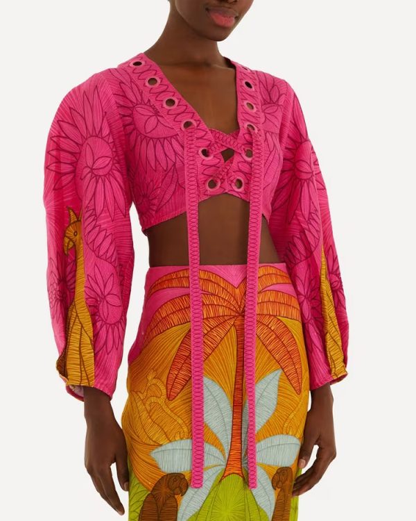 Usiacuri eyelet blouse - Farm Rio