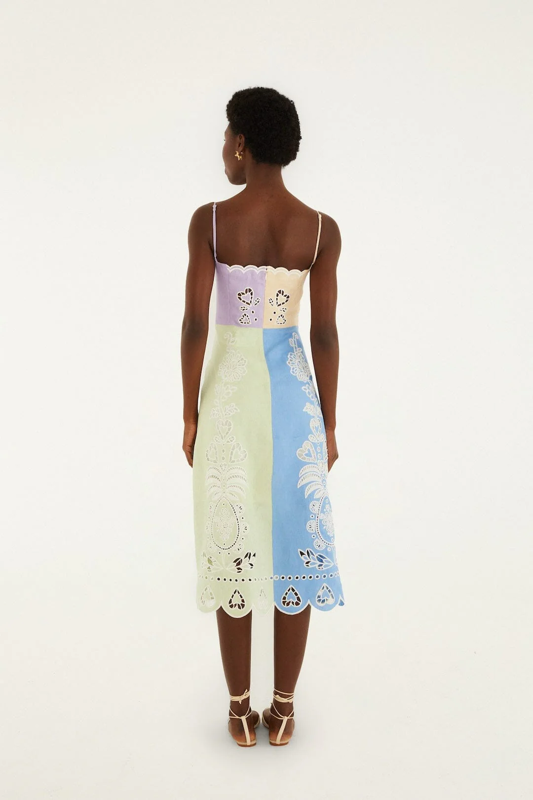 Brouska - FRS26-358096 Multicolor embroidered midi dress - Farm Rio - Image 3