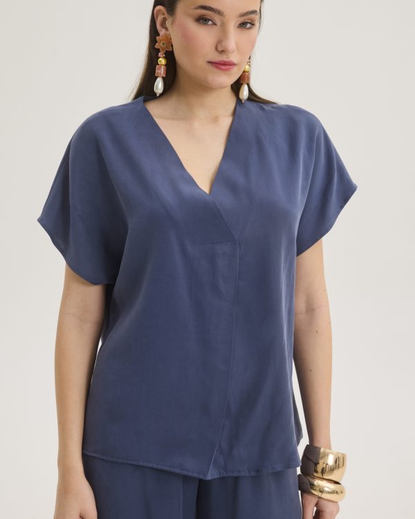 V-neck draped blouse - Innocent
