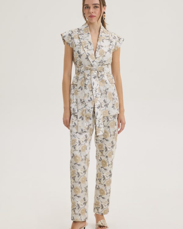 Floral tailored straight-leg pants - Innocent