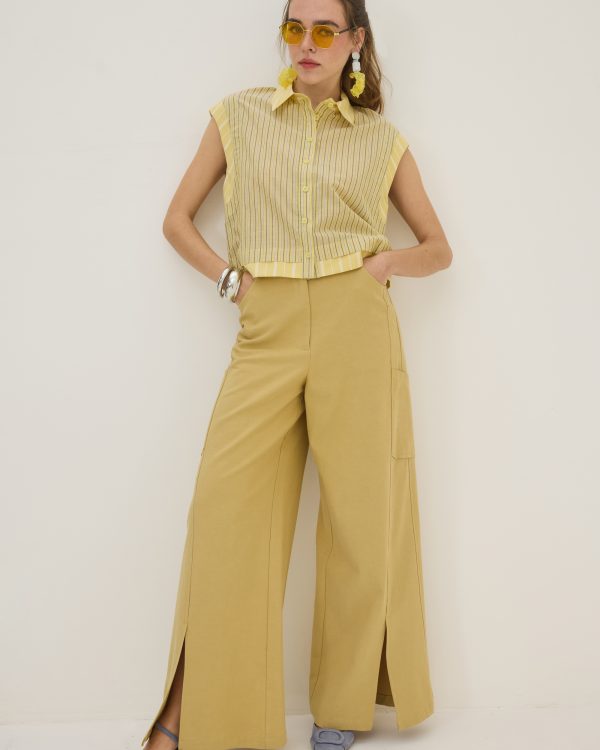 Alternative view of Striped sleeveless shirt - Innocent