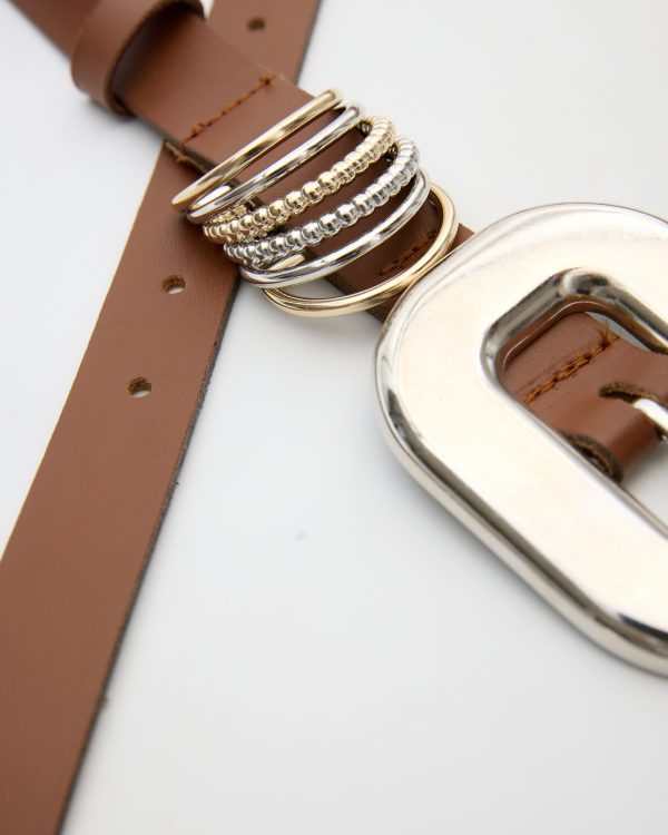 Alternative view of Oval treassure belt - Leather Twist